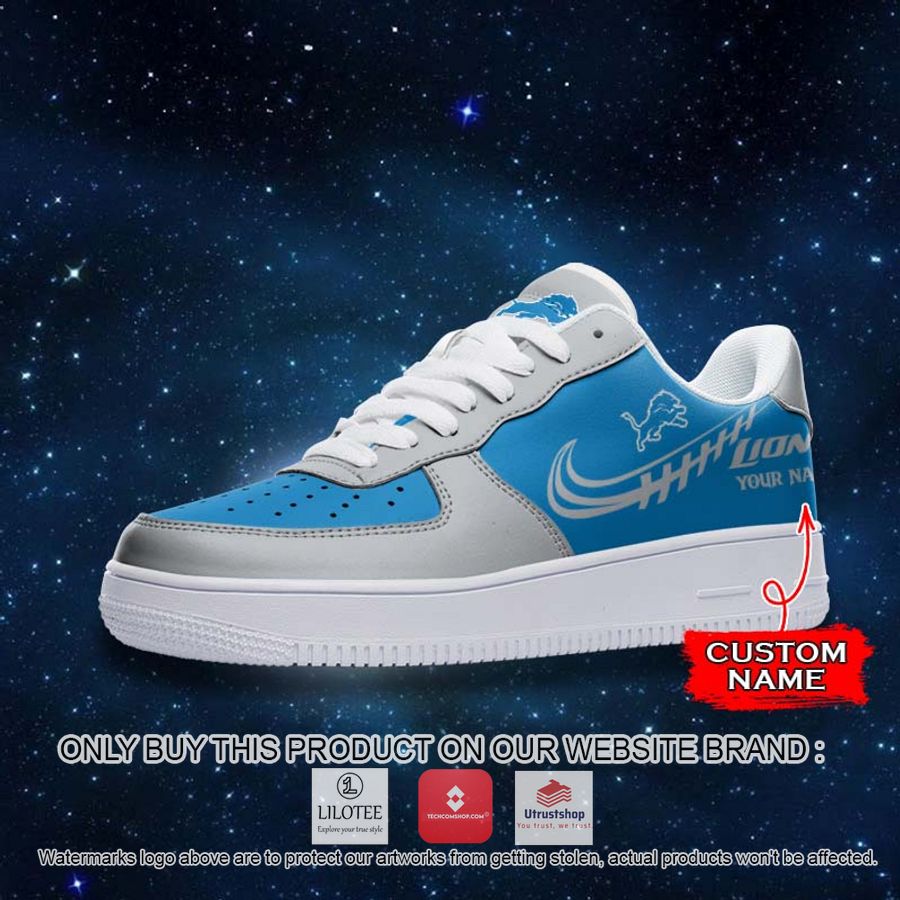 personalized nfl detroit lions nike air force 1 sneaker 2 98972