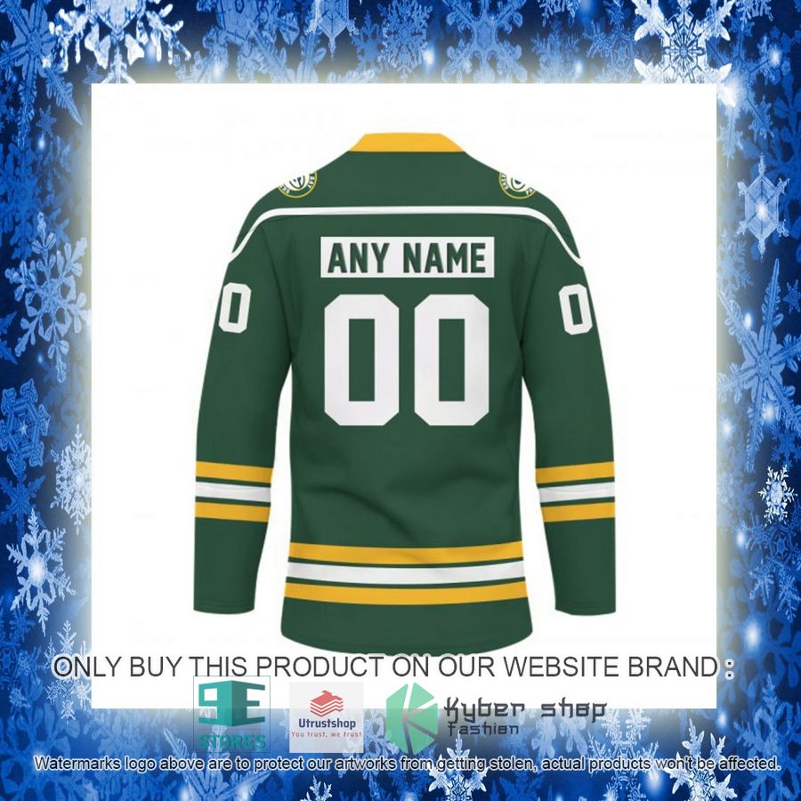 personalized nfl green bay packers logo hockey jersey 12 67677