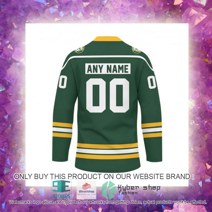 personalized nfl green bay packers logo hockey jersey 6 77974