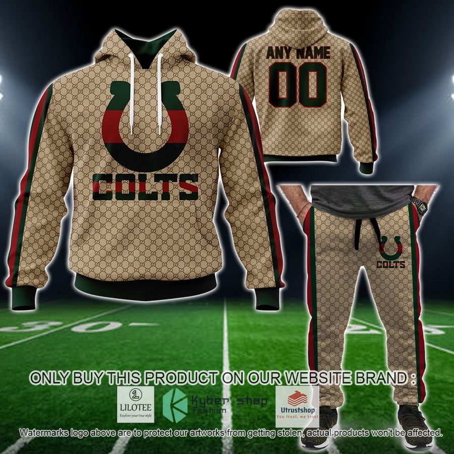 personalized nfl indianapolis colts gucci hoodie long pant 1 30394