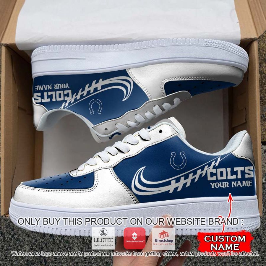 personalized nfl indianapolis colts nike air force 1 sneaker 1 50822