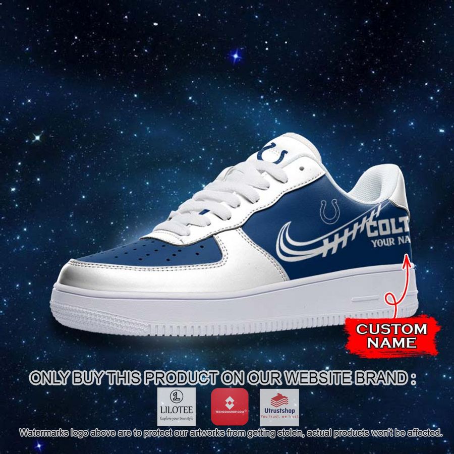 personalized nfl indianapolis colts nike air force 1 sneaker 2 26069