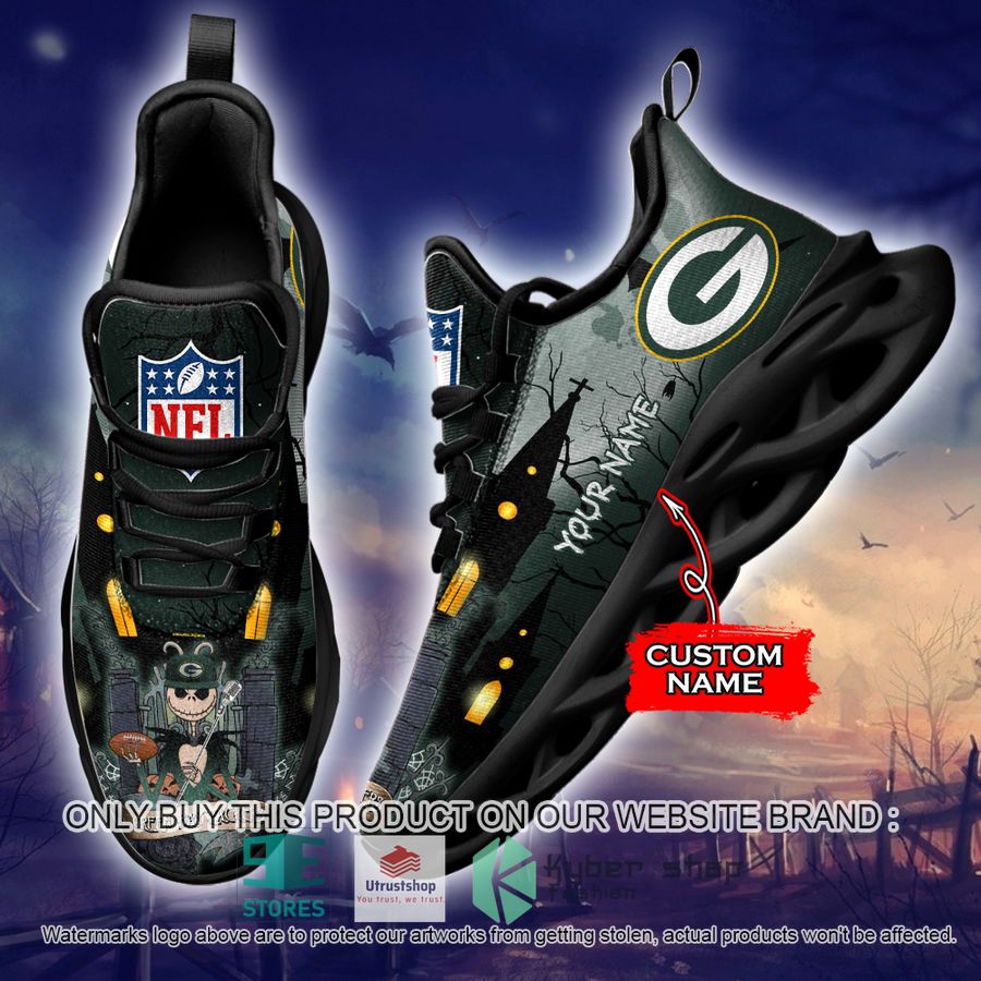 personalized nfl jack skellington green bay packers max soul shoes 2 83114