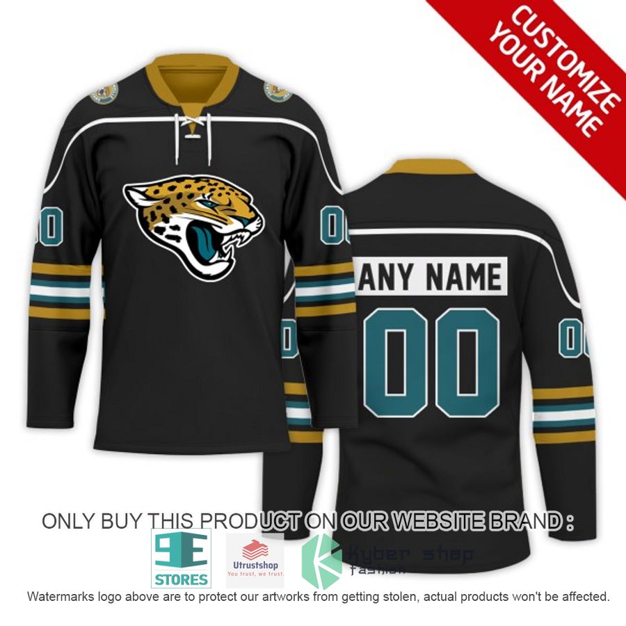 personalized nfl jacksonville jaguars logo hockey jersey 1 91907