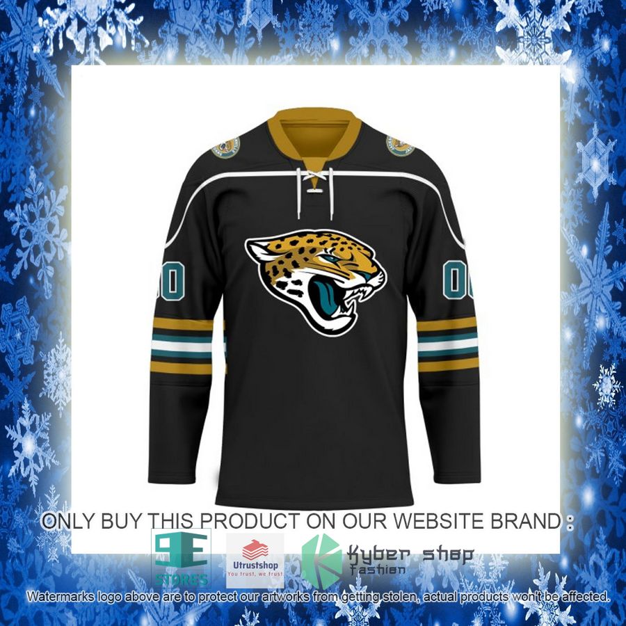 personalized nfl jacksonville jaguars logo hockey jersey 11 36963