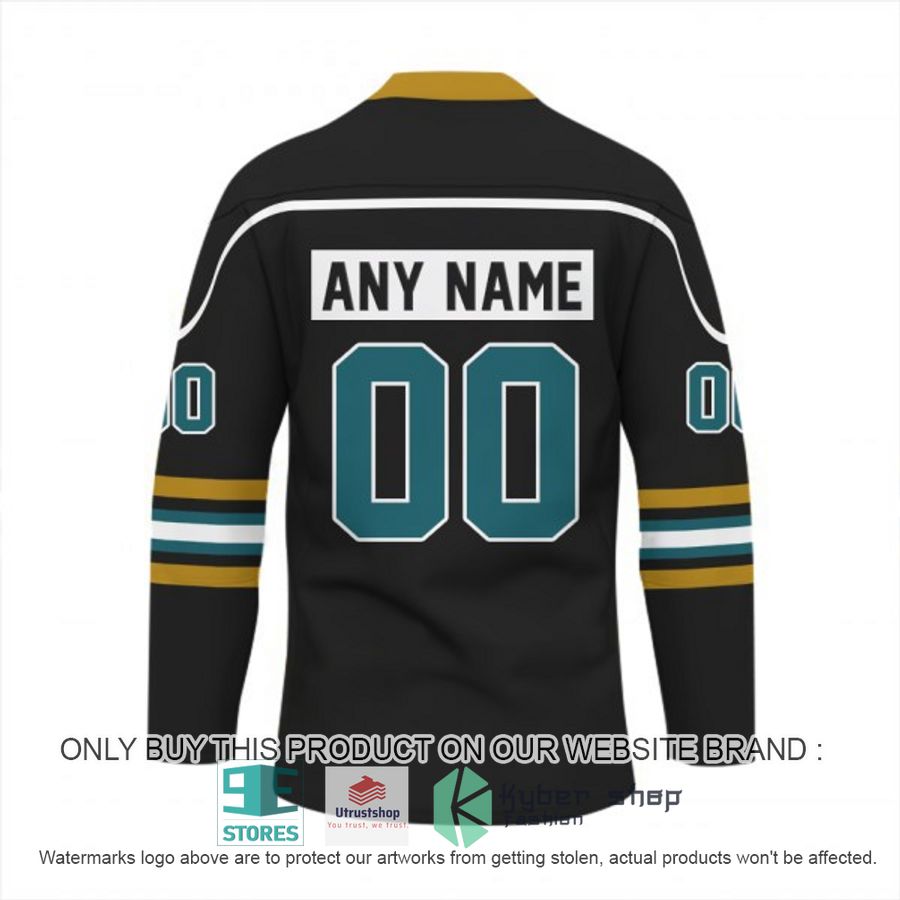personalized nfl jacksonville jaguars logo hockey jersey 3 39164