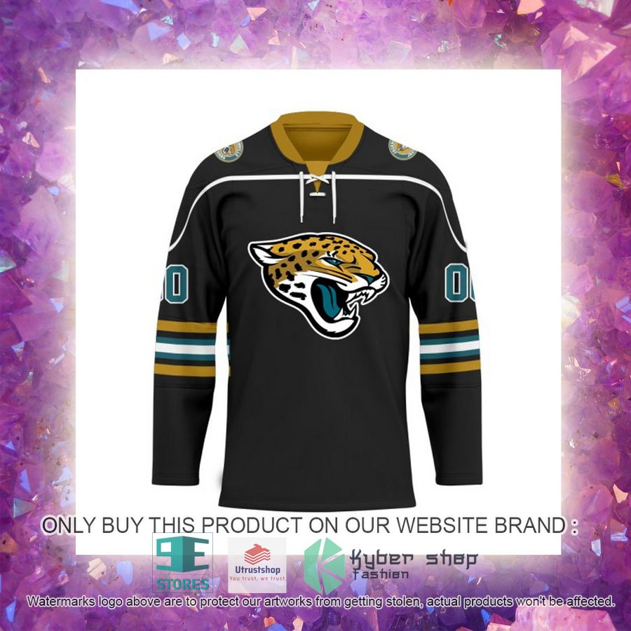 personalized nfl jacksonville jaguars logo hockey jersey 5 80724