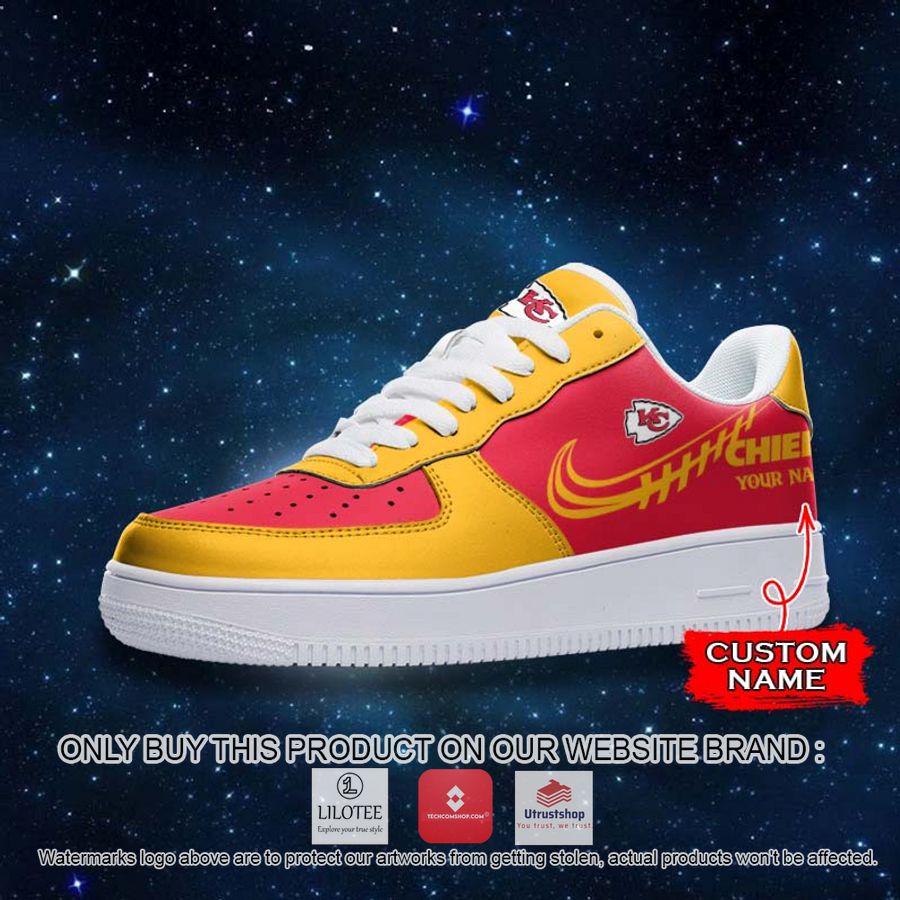 personalized nfl kansas city chiefs nike air force 1 sneaker 2 539