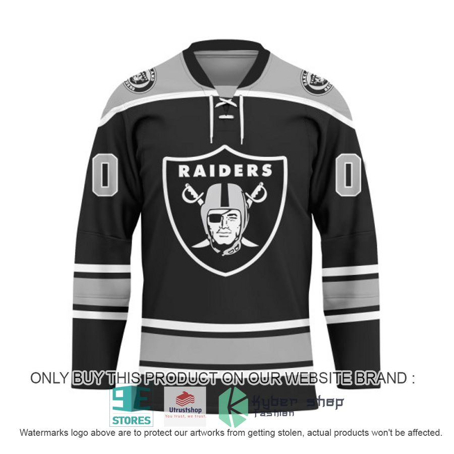personalized nfl las vegas raiders logo hockey jersey 2 72675