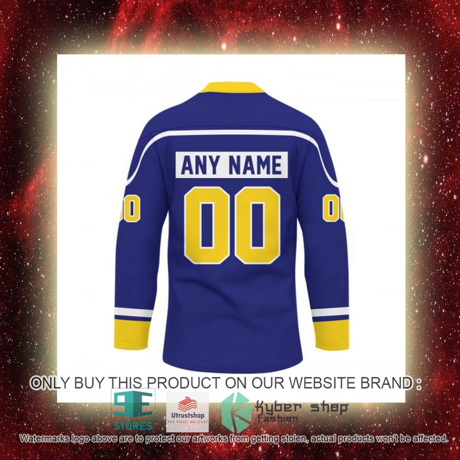 personalized nfl los angeles rams logo hockey jersey 9 76341