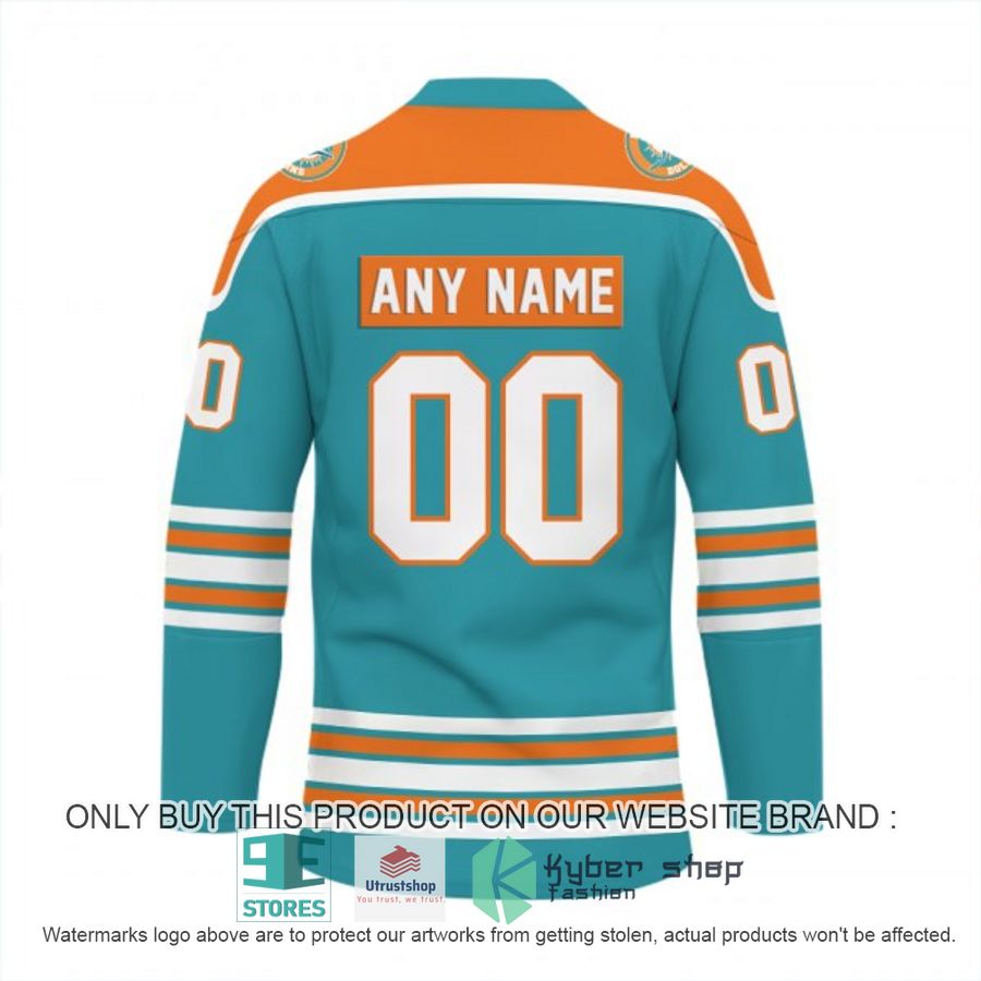 personalized nfl miami dolphins logo hockey jersey 3 63073