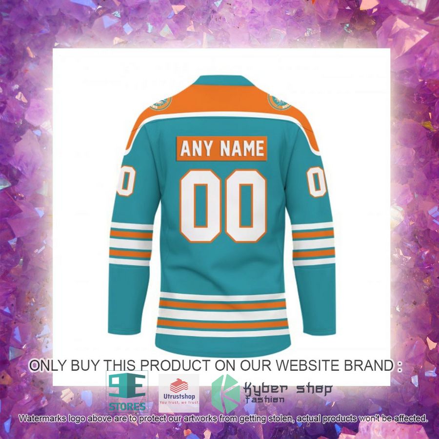 personalized nfl miami dolphins logo hockey jersey 6 62705