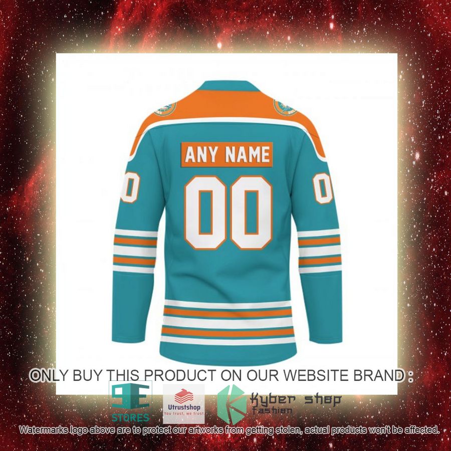 personalized nfl miami dolphins logo hockey jersey 9 99700