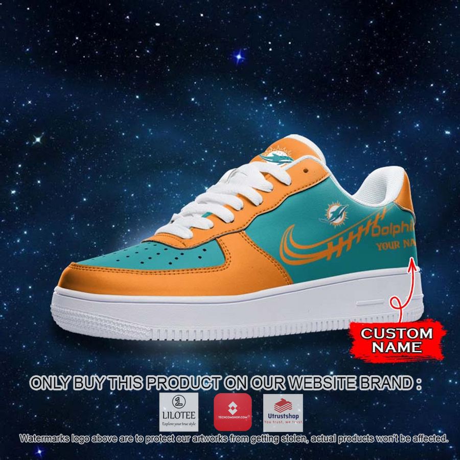 personalized nfl miami dolphins nike air force 1 sneaker 2 81282