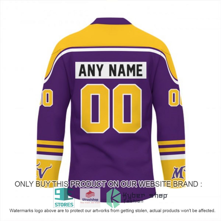 personalized nfl minnesota vikings logo hockey jersey 3 30838