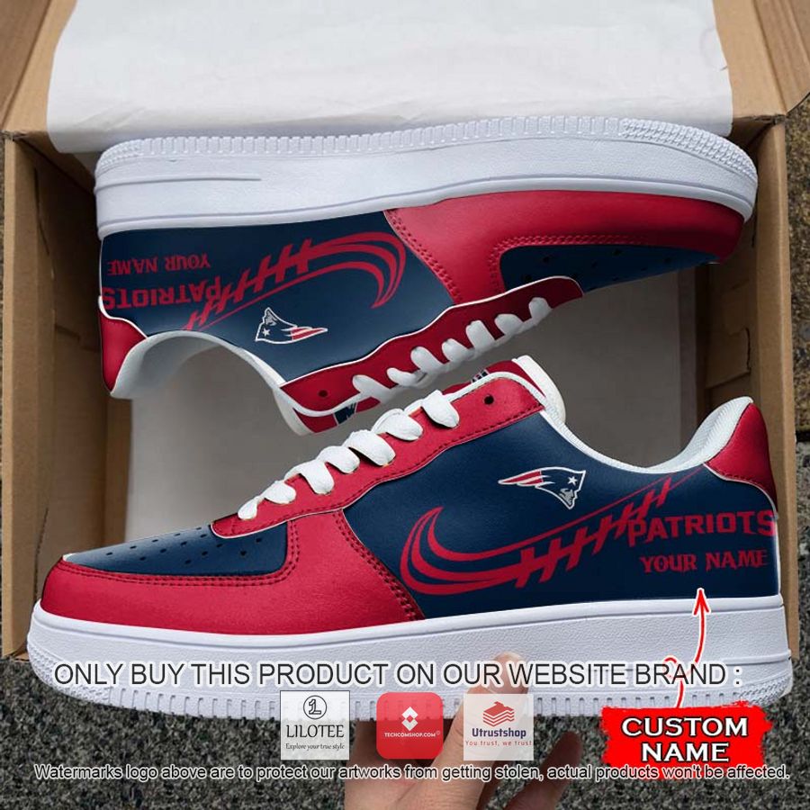 personalized nfl new england patriots nike air force 1 sneaker 1 87079