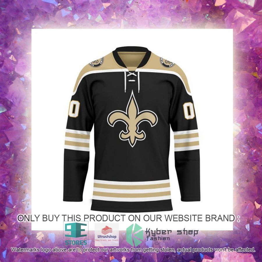 personalized nfl new orleans saints logo hockey jersey 5 97908