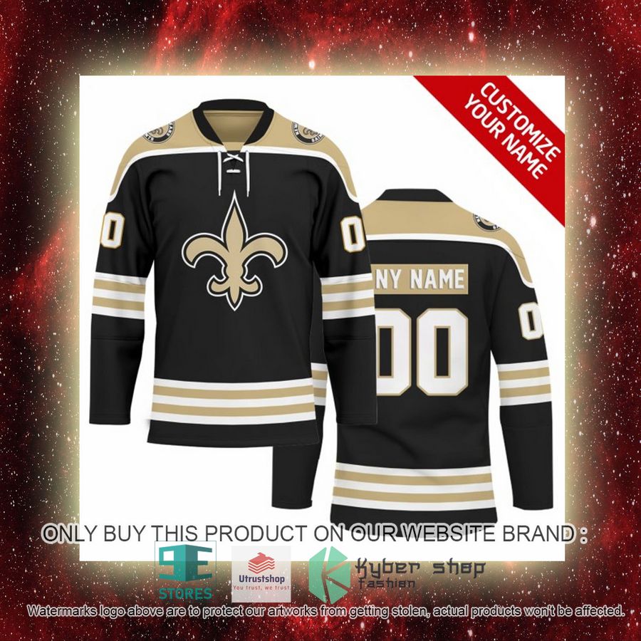 personalized nfl new orleans saints logo hockey jersey 7 31774