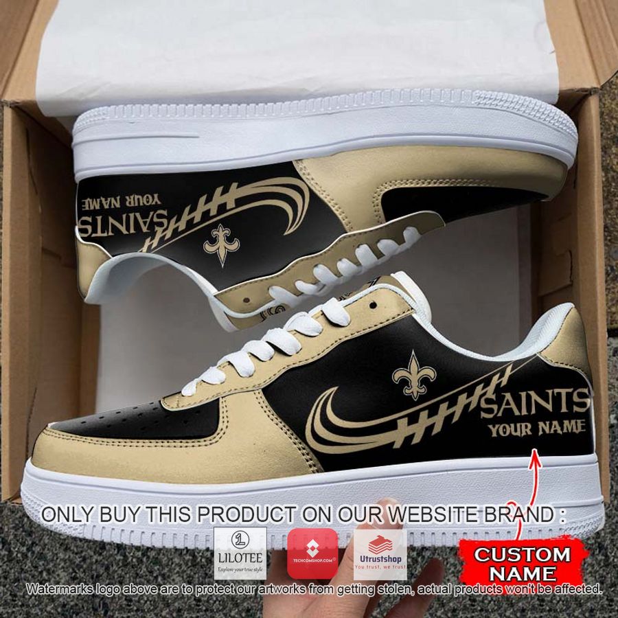 personalized nfl new orleans saints nike air force 1 sneaker 1 72083