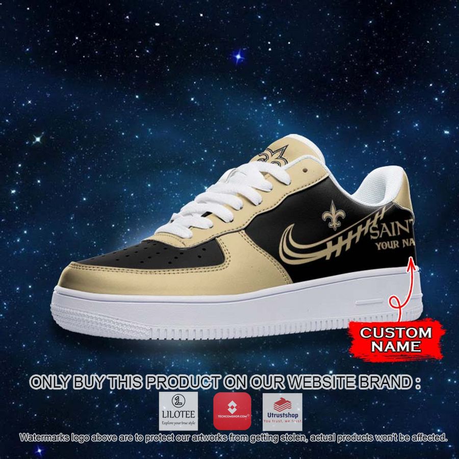 personalized nfl new orleans saints nike air force 1 sneaker 2 19939