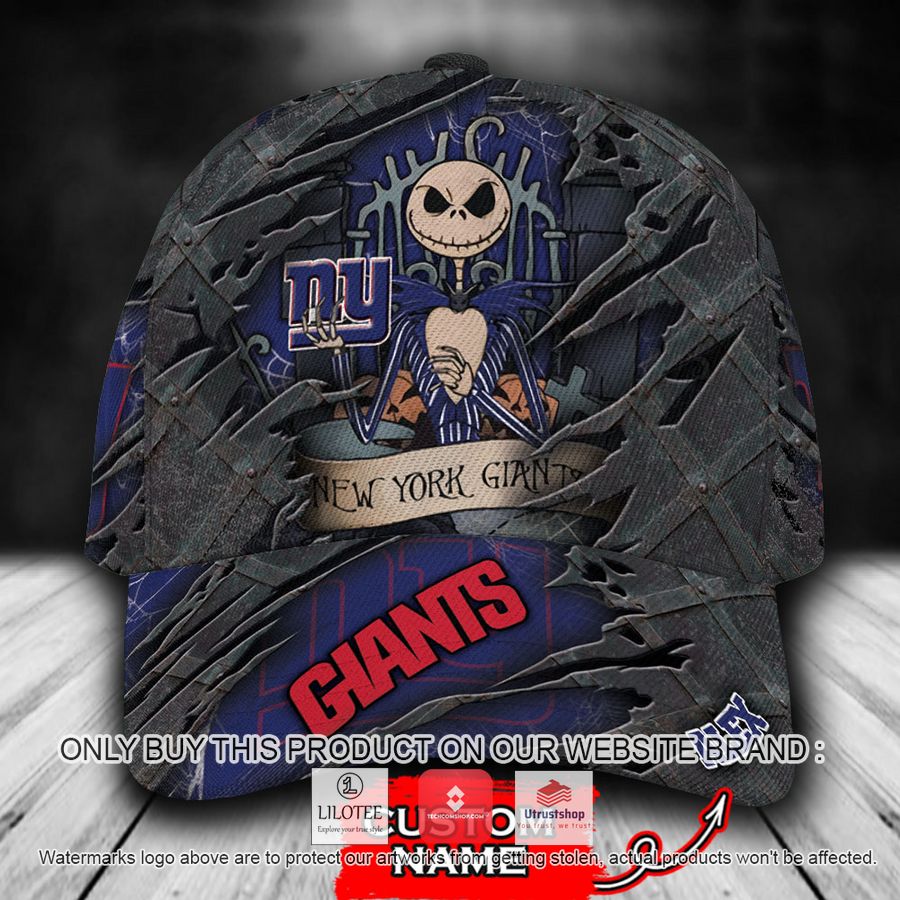 personalized nfl new york giants jack skellington cap 1 90406