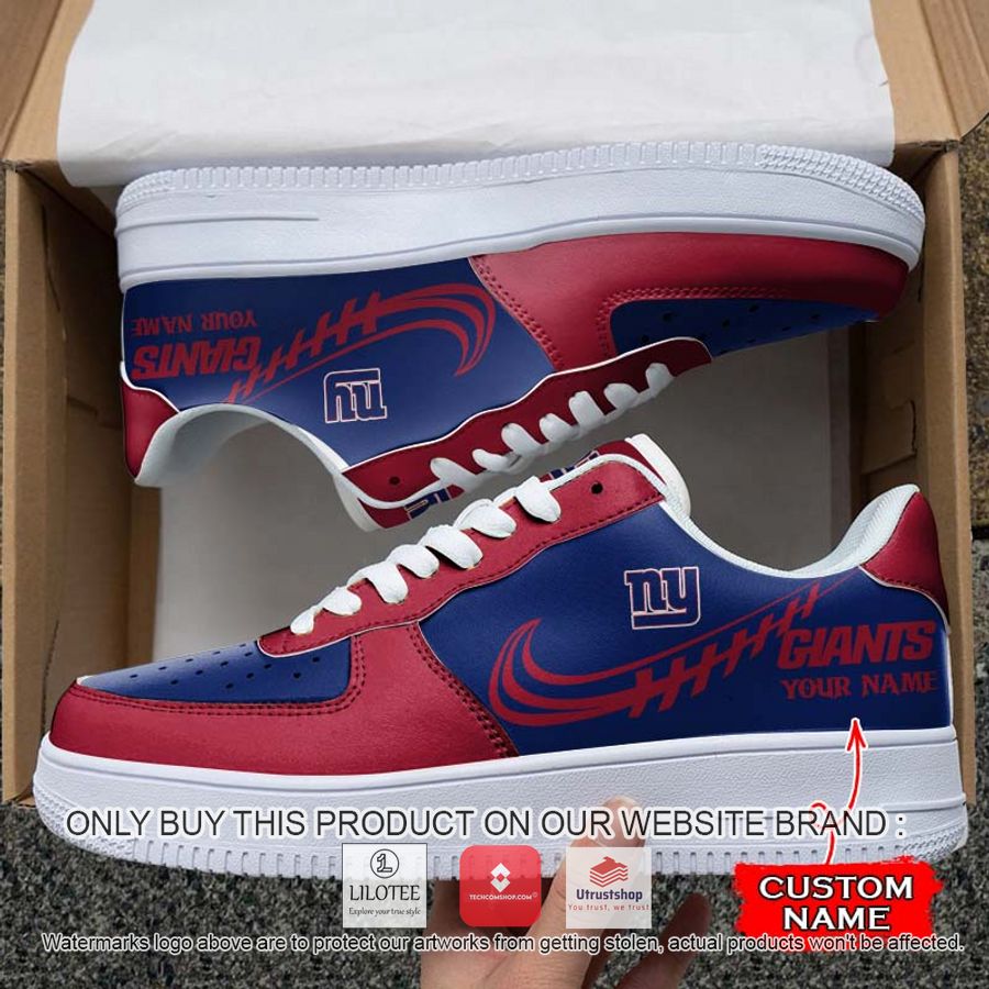 personalized nfl new york giants nike air force 1 sneaker 1 69903