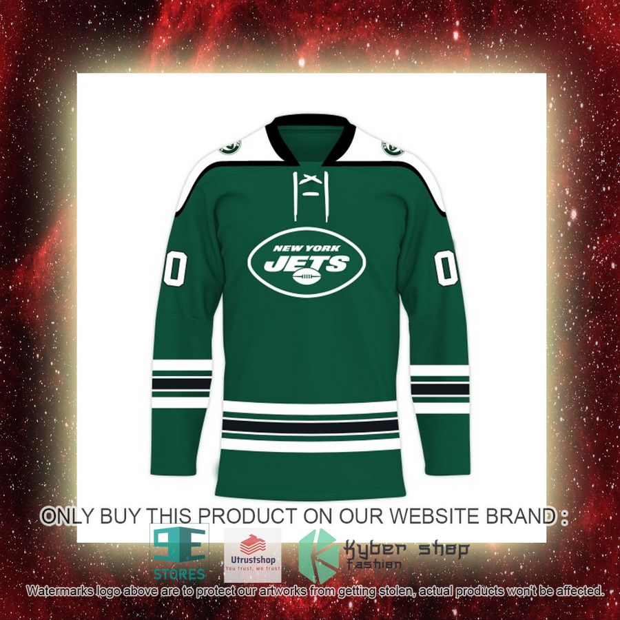 personalized nfl new york jets logo hockey jersey 8 49639