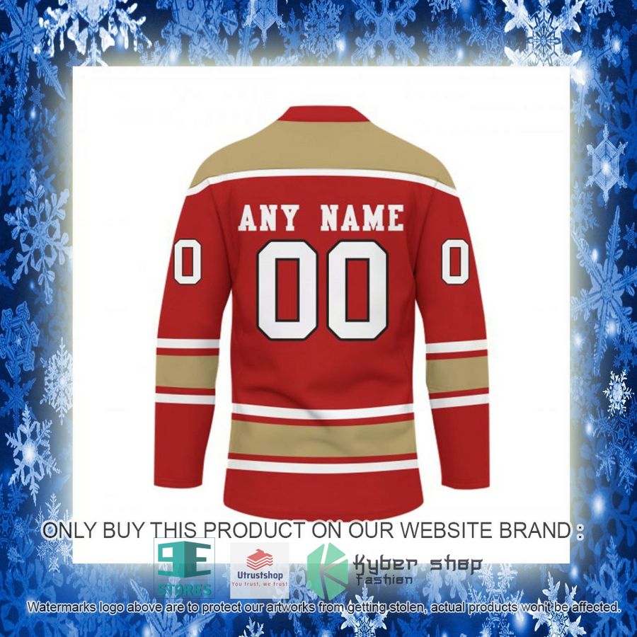 personalized nfl san francisco 49ers logo hockey jersey 12 41721