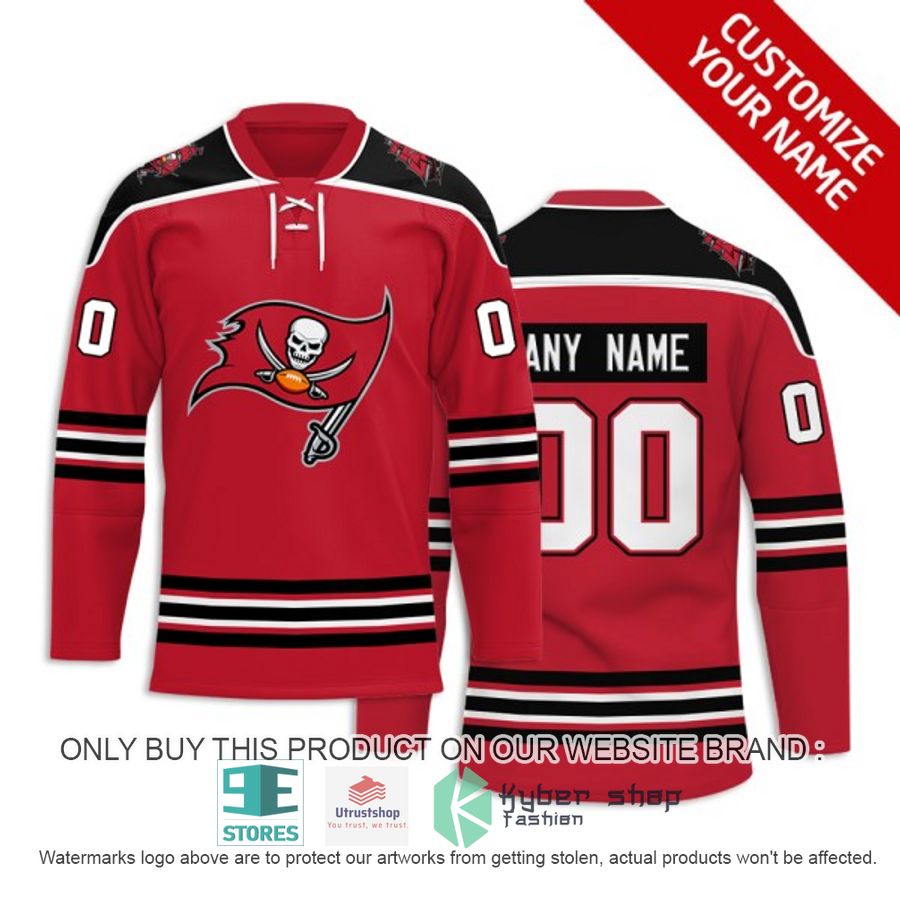 personalized nfl tampa bay buccaneers logo hockey jersey 1 79070