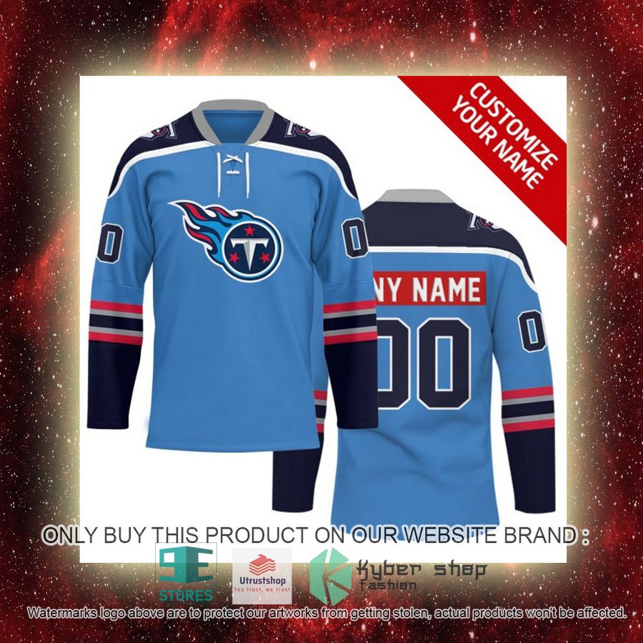 personalized nfl tennessee titans logo hockey jersey 7 59854