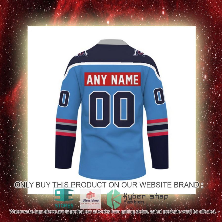 personalized nfl tennessee titans logo hockey jersey 9 46720