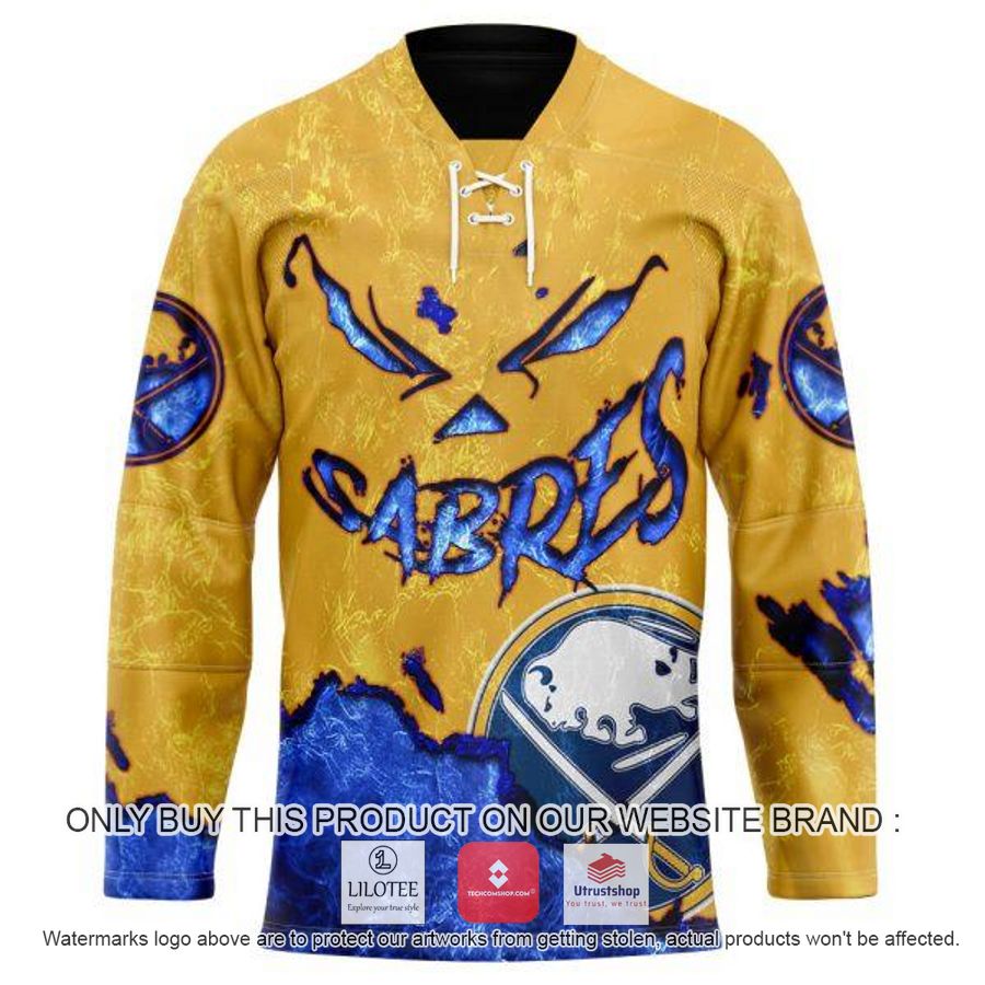 personalized nhl buffalo sabres demon face hockey jersey 1 87553