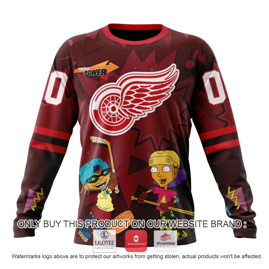 personalized nhl detroit red wings rocket power 3d full printed hoodie shirt 6 66573