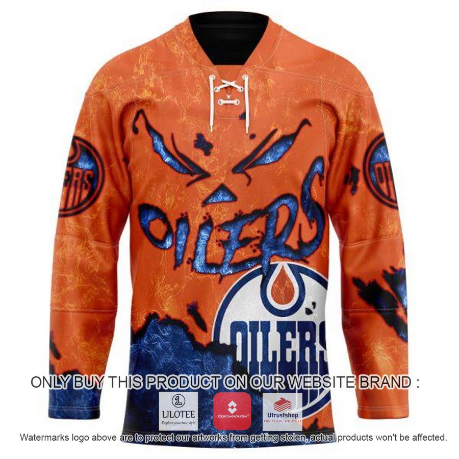 personalized nhl edmonton oilers demon face hockey jersey 1 95638
