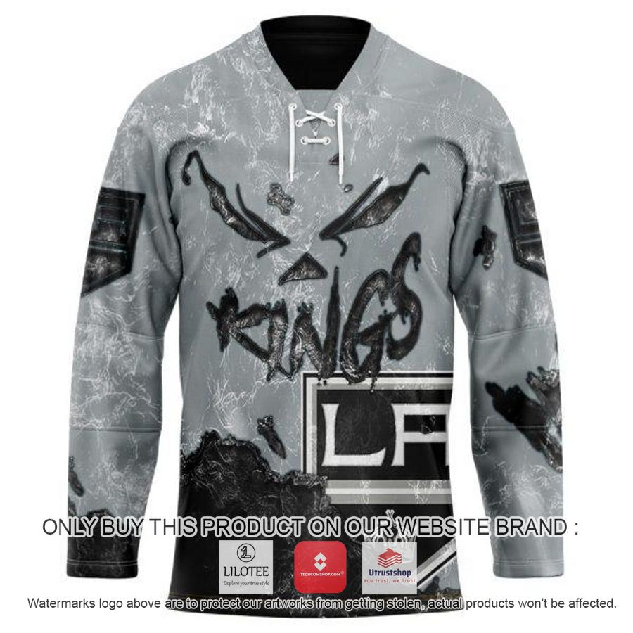 personalized nhl los angeles kings demon face hockey jersey 1 60760