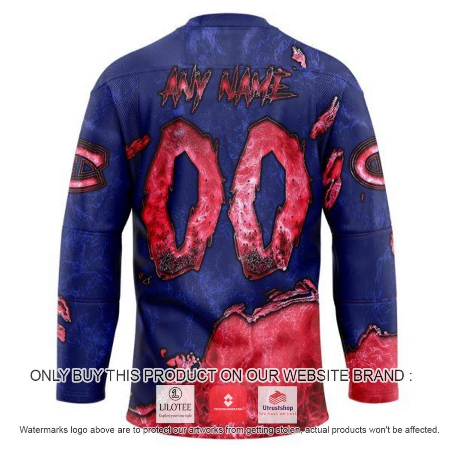 personalized nhl montreal canadiens demon face hockey jersey 2 98650