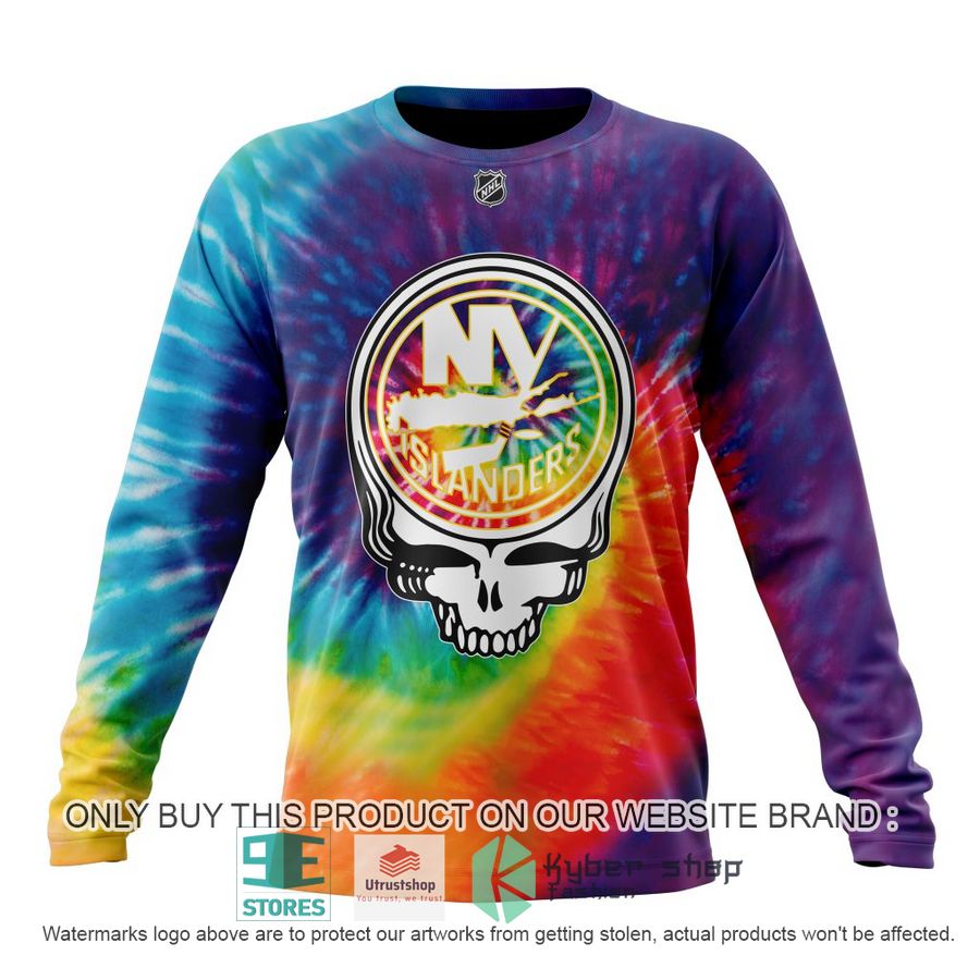 personalized nhl new york islanders grateful dead tie dye 3d shirt hoodie 6 83989