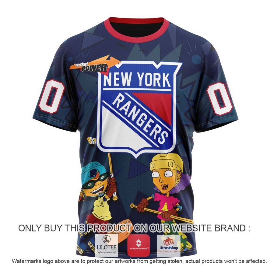 personalized nhl new york rangers rocket power 3d full printed hoodie shirt 8 99436