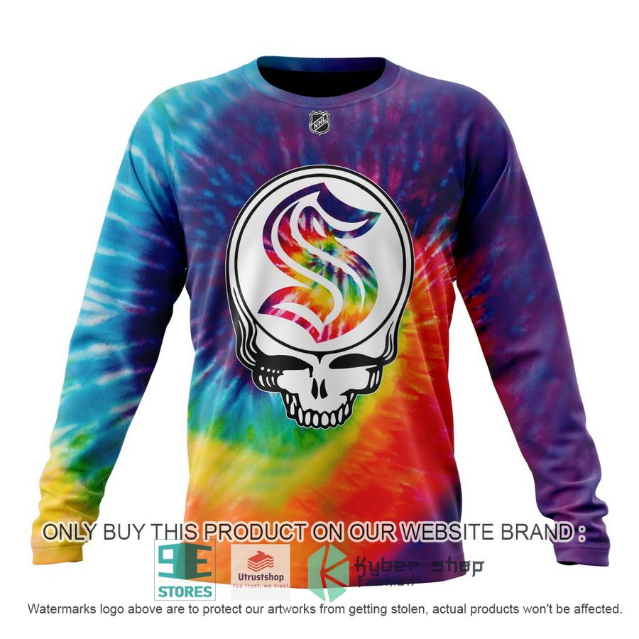 personalized nhl seattle kraken grateful dead tie dye 3d shirt hoodie 6 57272