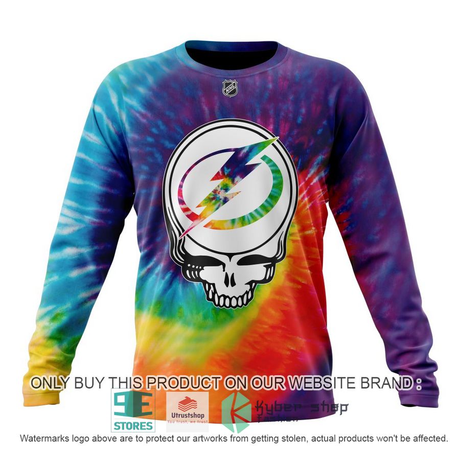 personalized nhl tampa bay lightning grateful dead tie dye 3d shirt hoodie 6 15532