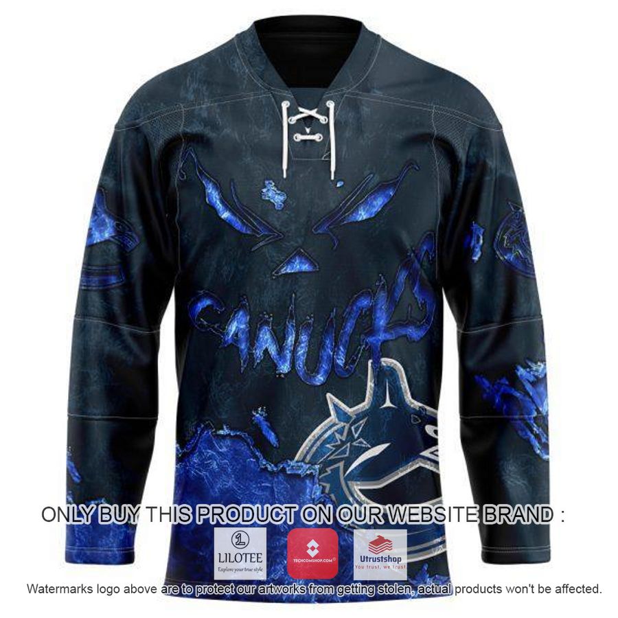 personalized nhl vancouver canucks demon face hockey jersey 1 89811