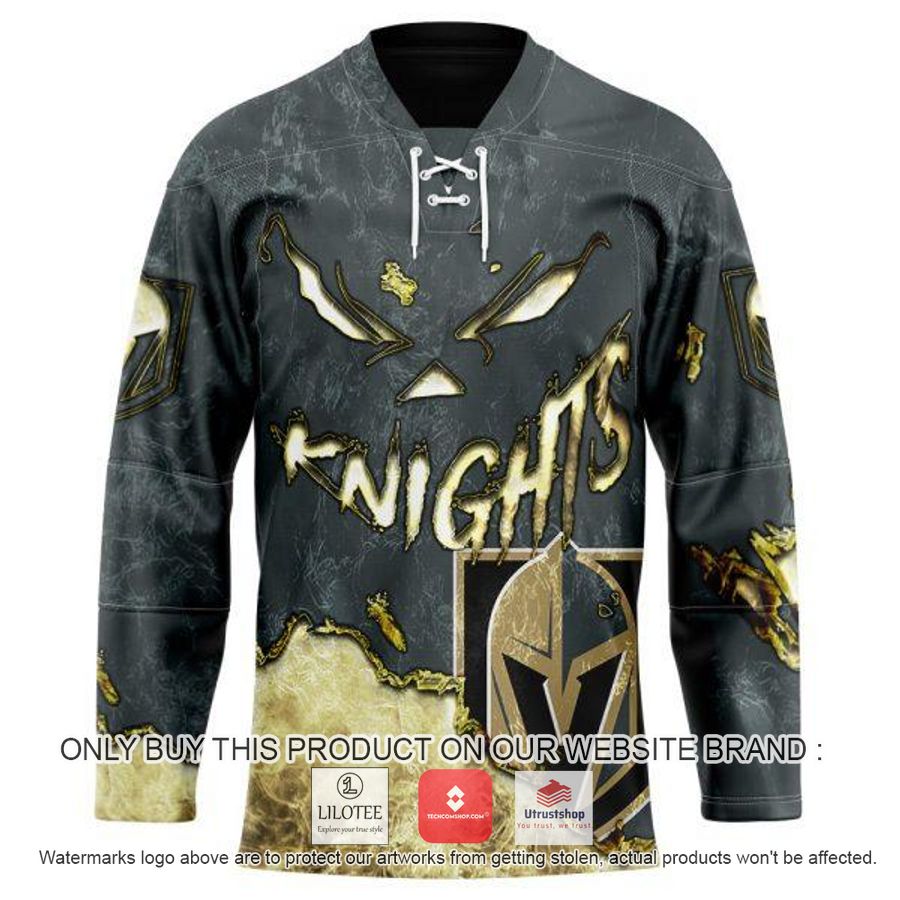 personalized nhl vegas golden knights demon face hockey jersey 1 58382