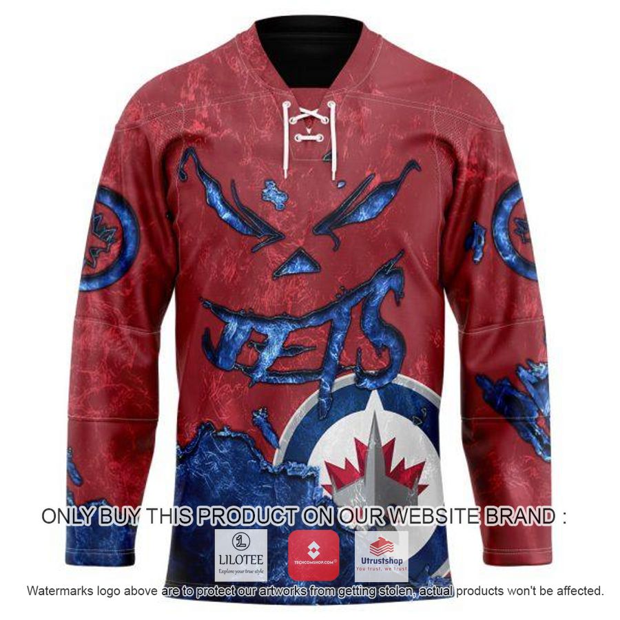 personalized nhl winnipeg jets demon face hockey jersey 1 93346
