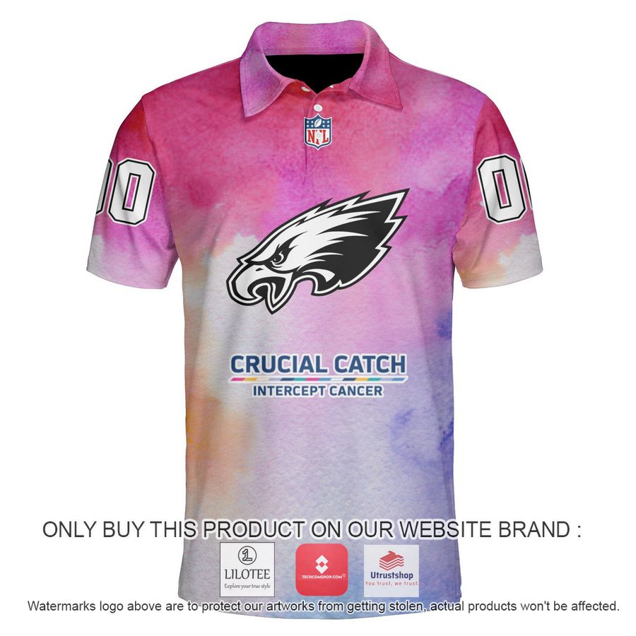 personalized philadelphia eagles crucial catch polo shirt 1 76727