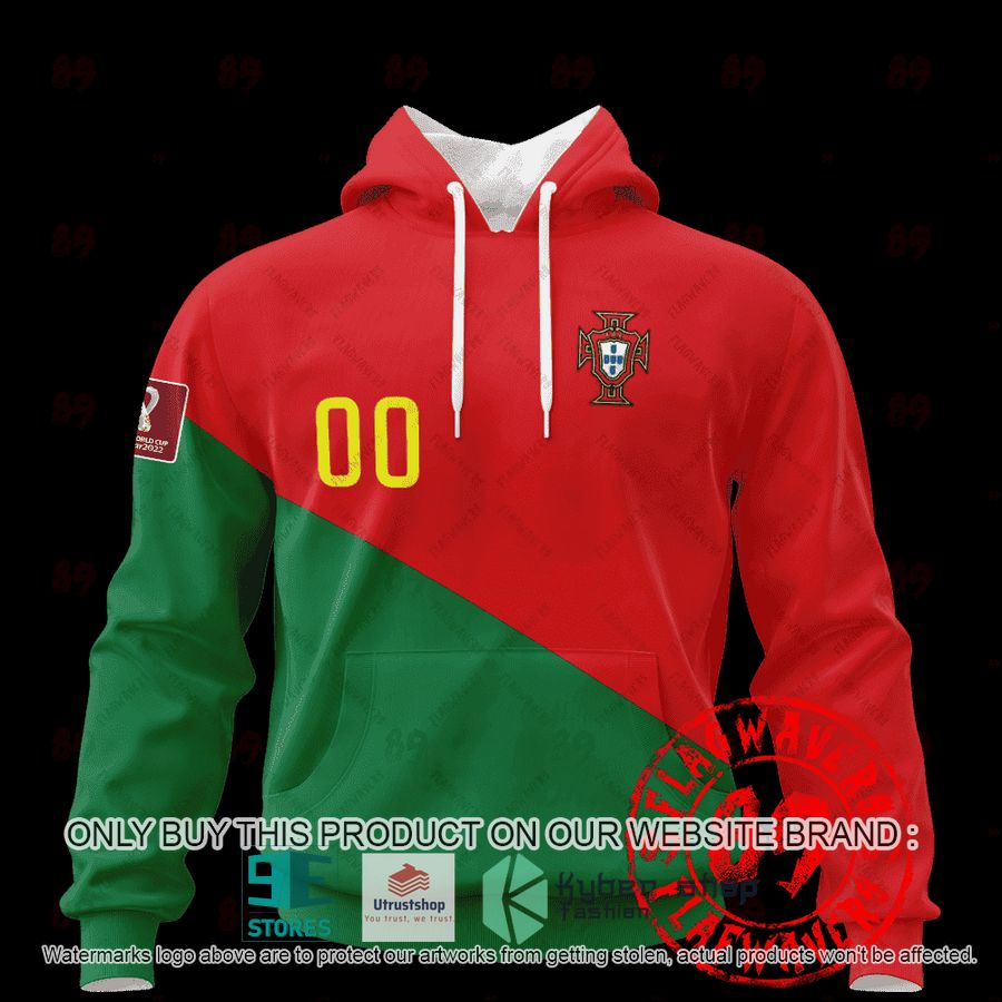 personalized portugal home jersey world cup 2022 shirt hoodie 1 58347
