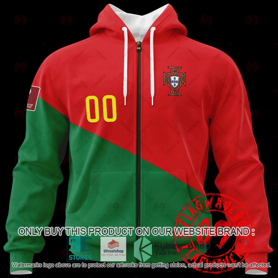 personalized portugal home jersey world cup 2022 shirt hoodie 2 47344