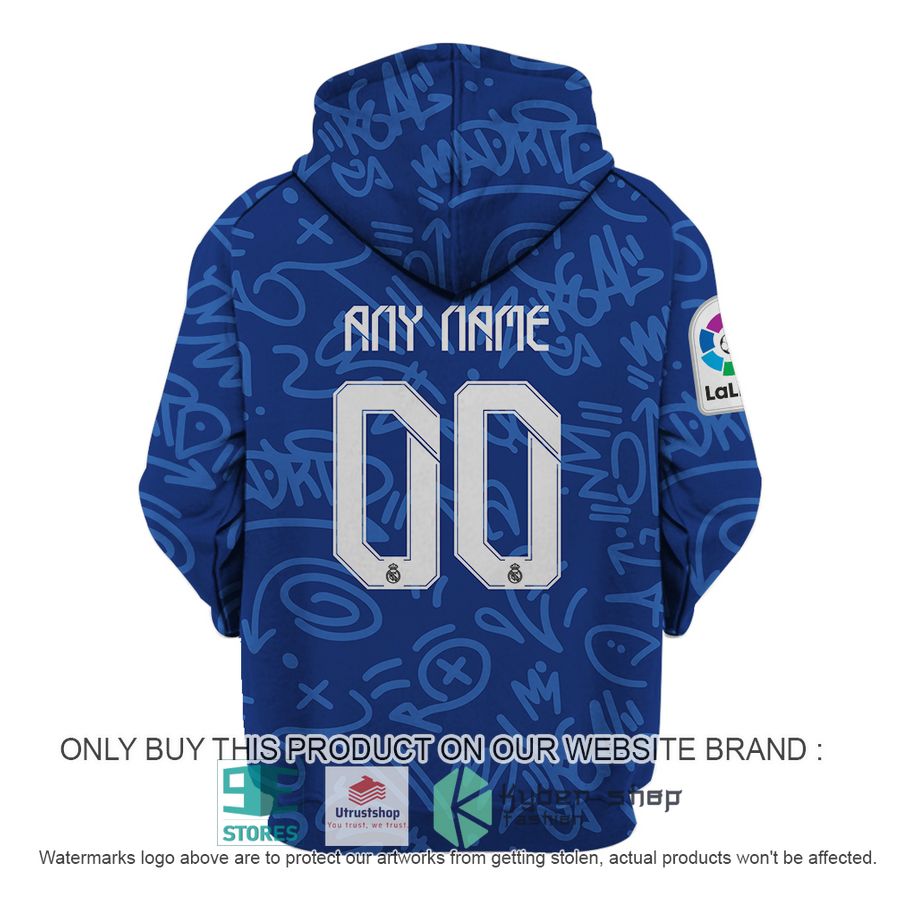 personalized real madrid fc adidas blue shirt hoodie 4 35689
