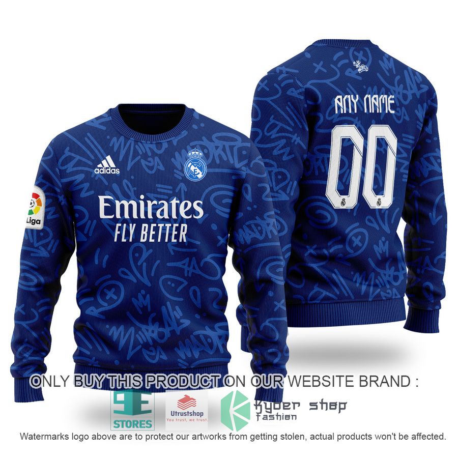 personalized real madrid fc emirates fly better blue sweater 1 72818
