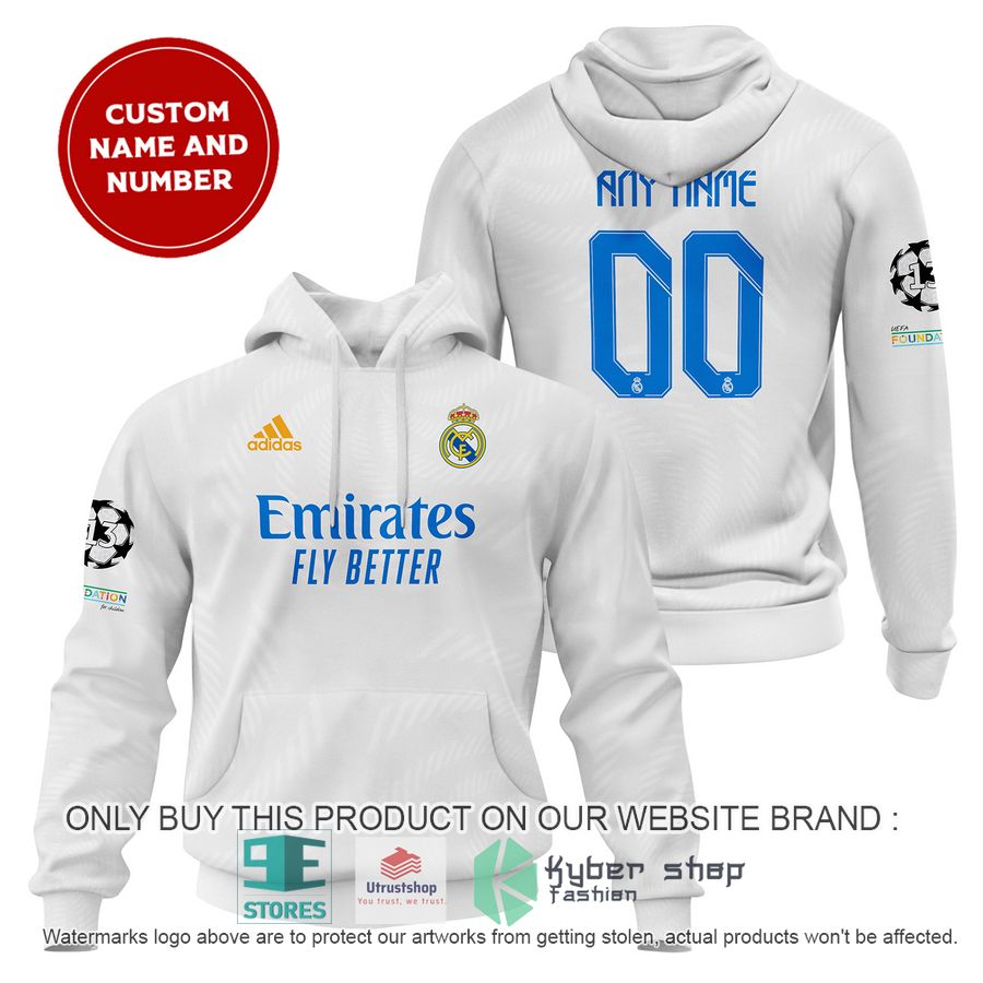 personalized real madrid fc emirates fly better white shirt hoodie 1 91932
