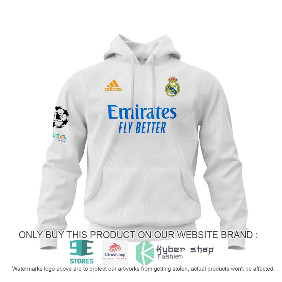 personalized real madrid fc emirates fly better white shirt hoodie 2 51766